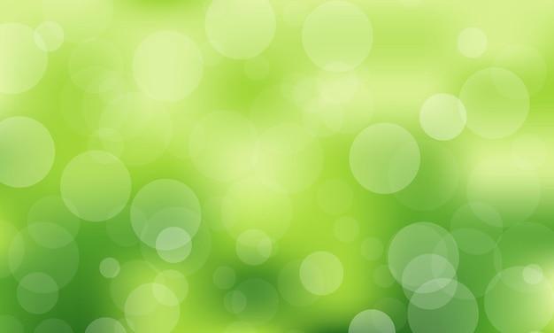 Vecteur résumé fond avec effets bokeh dans les couleurs vertes résumé fond vert résumé fond coloré résumé fond avec bokeh illustration vectorielle