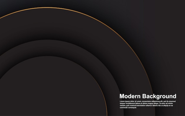 Résumé fond noir couleur luxe design design moderne
