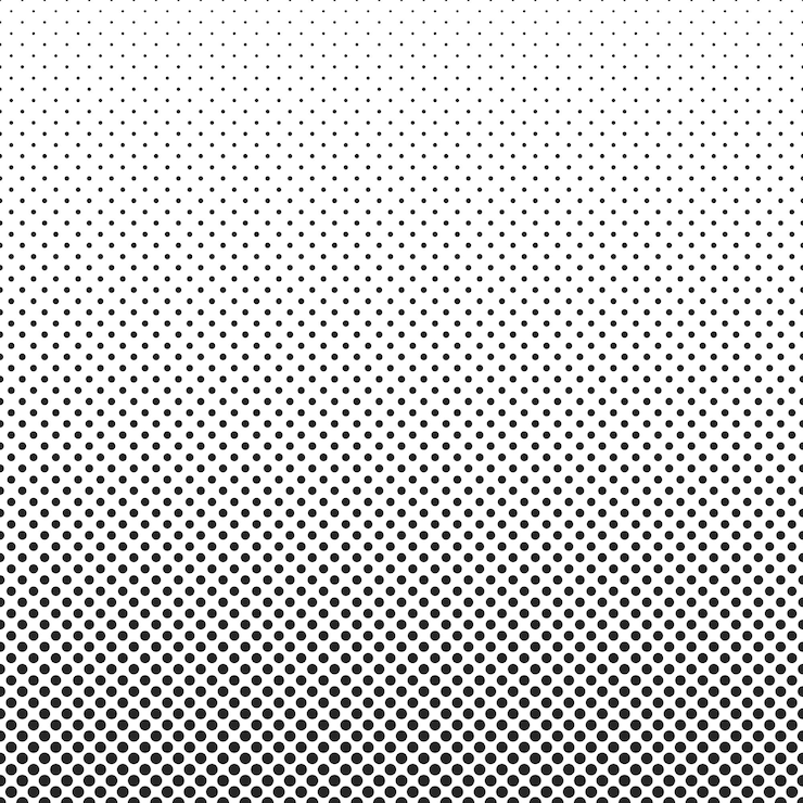 Résumé fond pointillé demi-teinte Modèle vectorielle continue de petits pois noirs