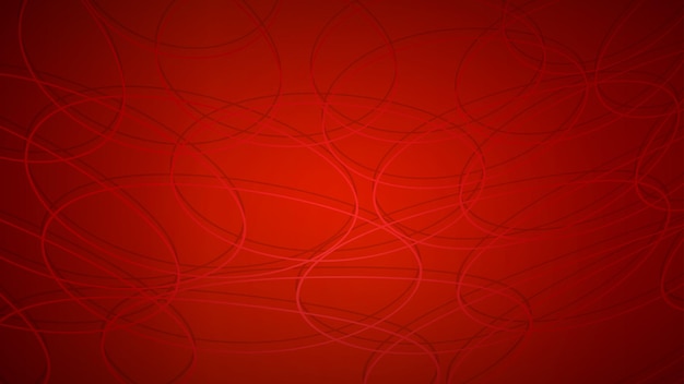 Résumé historique des cercles qui se croisent avec des ombres aux couleurs rouges