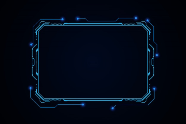 Résumé Hud Ui Gui Futur Système D'écran Futuriste Virtuel