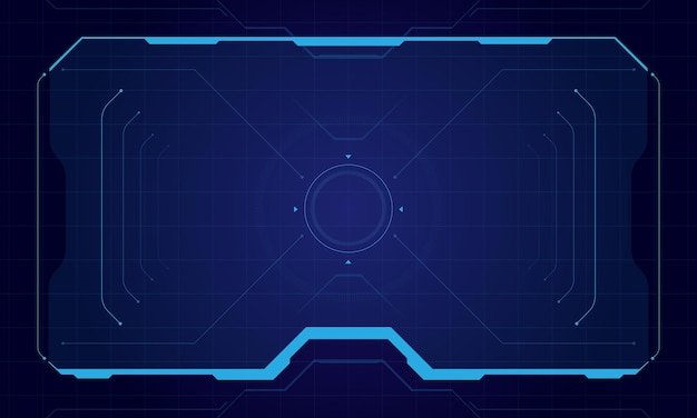 Résumé hud ui gui futur système d'écran futuriste virtuel