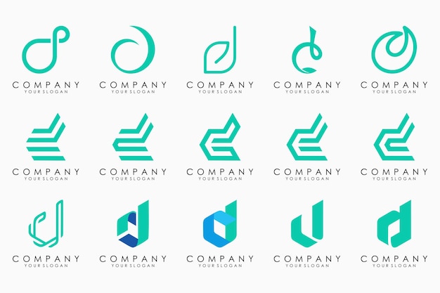 Résumé Lettre D Logo Icon Set Design Pour Les Affaires De Luxe élégant Simple