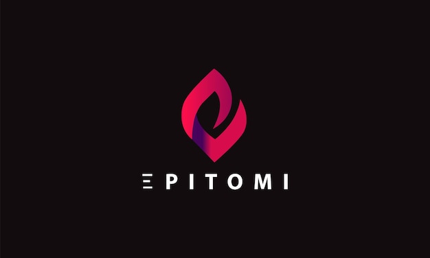 Résumé logo en forme de flamme