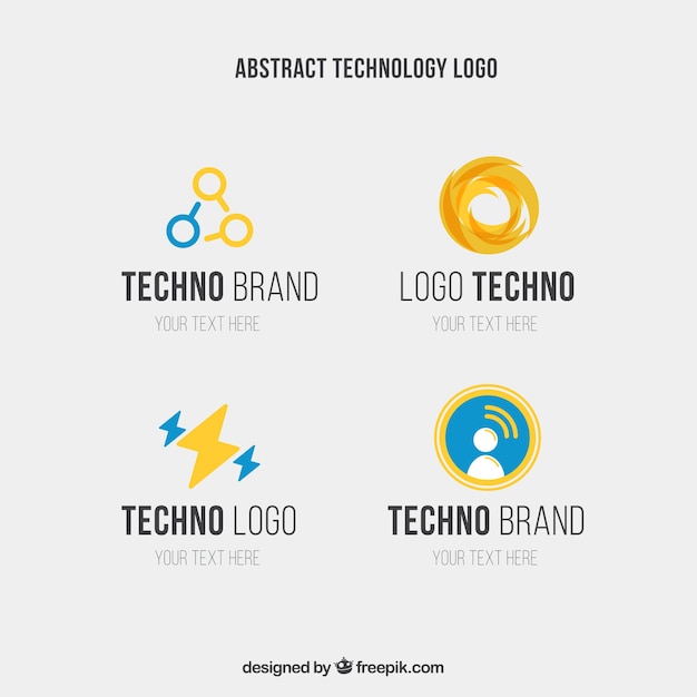 Résumé Logo De La Technologie