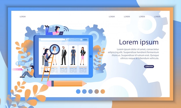 Résumé des médias sociaux Profil Recruit Search Online
