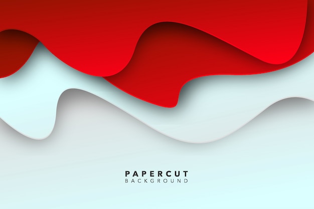 résumé, papier blanc rouge, coupé, fond