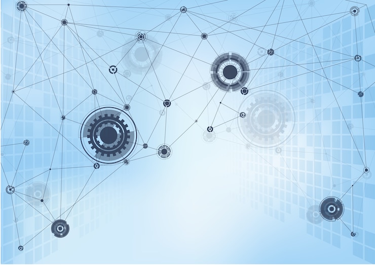 Vecteur résumé de la technologie
