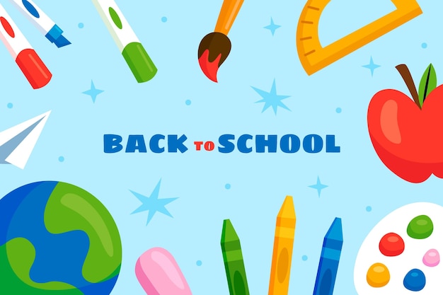 Retour au fond de l'école à la main