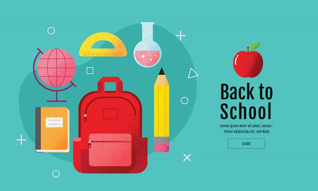 Retour à La Bannière De Vente Scolaire