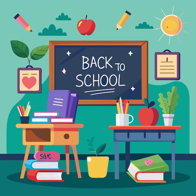 Retour à l'école avec le tableau noir