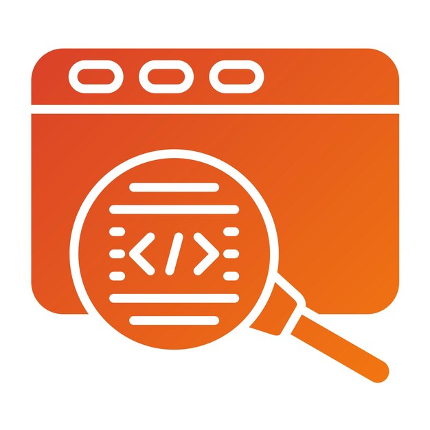 Révision du code de conception vectorielle Style d'icône