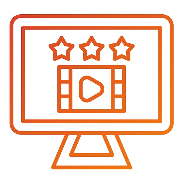 Révision de la vidéo de conception vectorielle Style d'icône