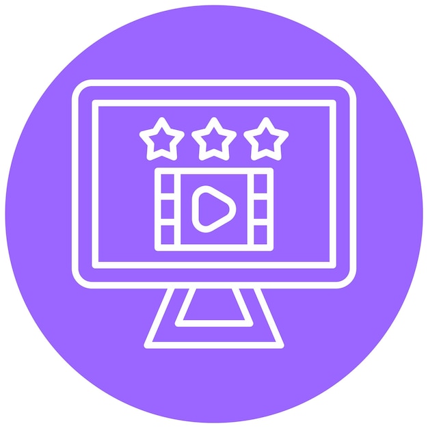 Révision de la vidéo de conception vectorielle Style d'icône
