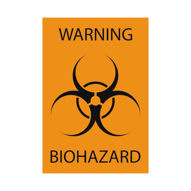 Vecteur risque biologique, prudence contre les rayonnements, danger de rayonnement tchernobyl.