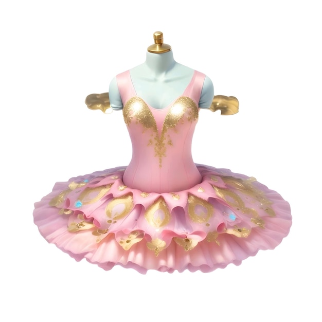 Vecteur une robe de ballet et un tutu rose