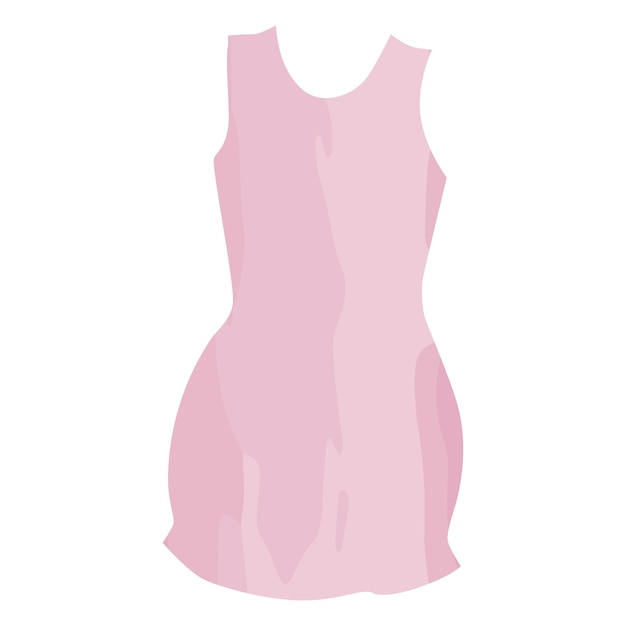 Vecteur robe d'été abstraite dans un style aquarelle avec un motif flou dans des tons roses tendance sticker