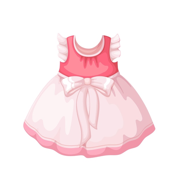 Robe Pour Bébé Fille Vecteur Premium