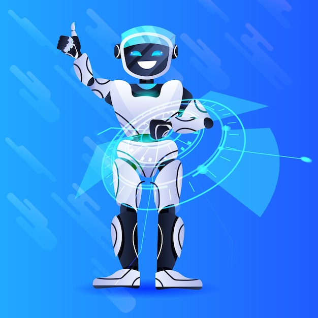 robot chatbot assistant personnage robotique moderne