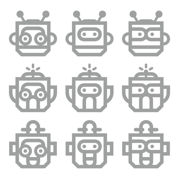 Robot chefs Lineart
