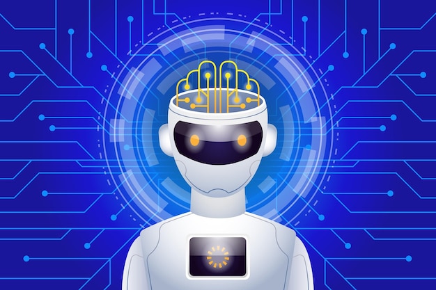 Robot avec intelligence artificielle cérébrale et apprentissage automatique