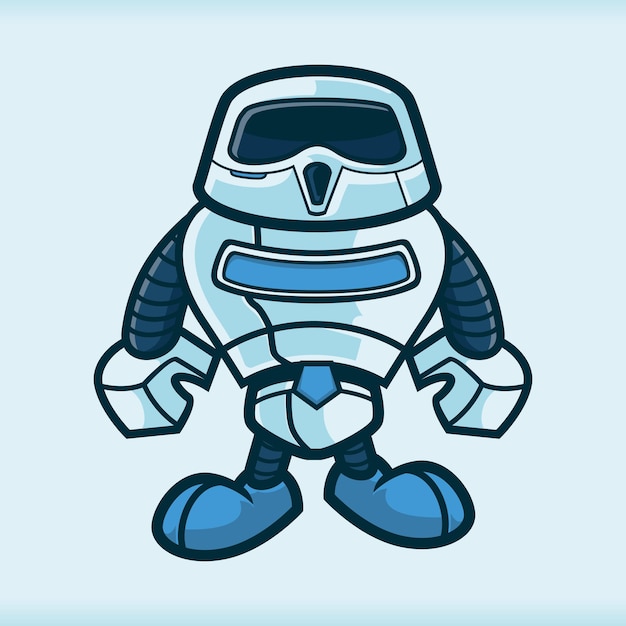 Robot People Mascot Personnages De Dessins Animés