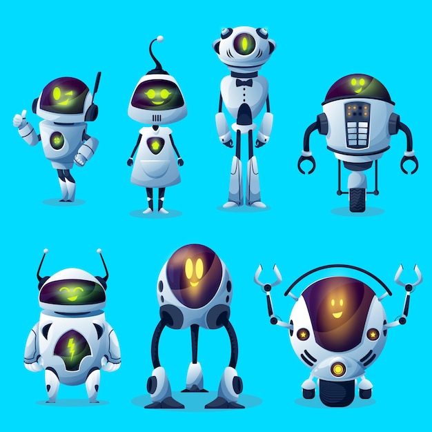Robots dessin animé monstres cyborg android bot jouets