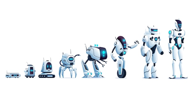 Robots évolution intelligence artificielle cyborgs