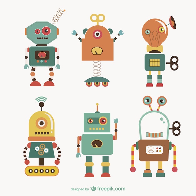 Robots Illustration Vectorielle