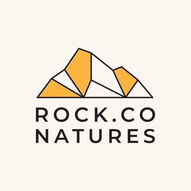 Roche Pierre Nature Structure Architecture Naturelle Logo Moderne Création Graphique Vectoriel