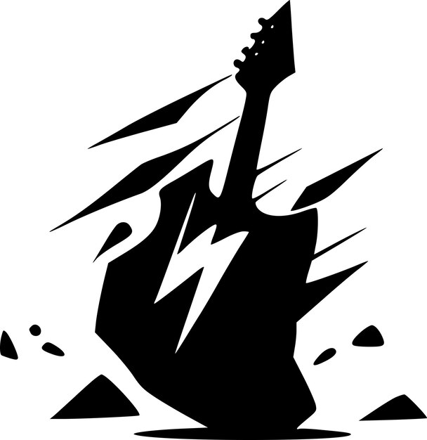 Vecteur rock logo vectoriel de haute qualité illustration vectorielle idéale pour le graphique de t-shirt