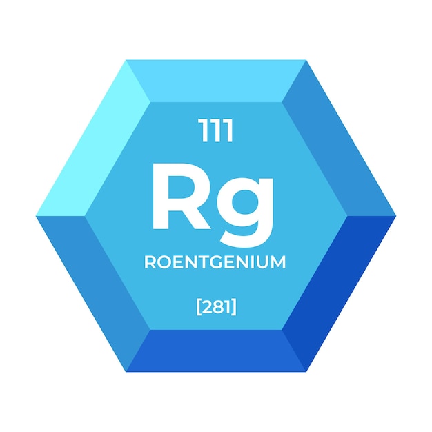 Le Roentgenium est l'élément chimique numéro 111 du groupe des métaux de transition.