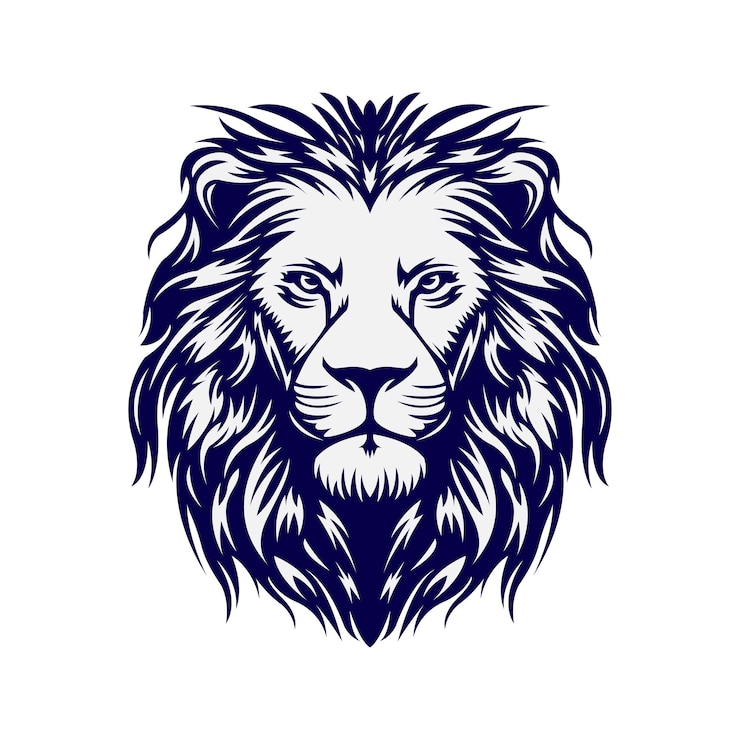 Vecteur le roi lion de la jungle un symbole de courage et de leadership mascotte logo concept illustration vectorielle dessin animé adapté au logo papier peint bannière carte livre illustration tshirt autocollant couverture