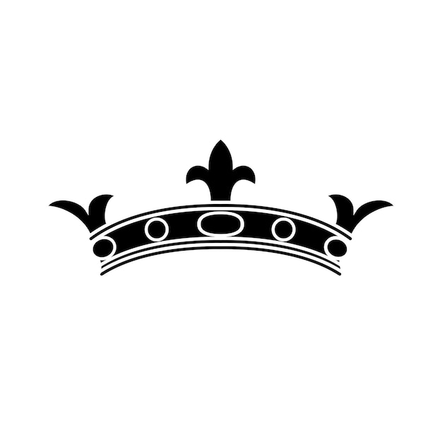 Rois simples illustration vectorielle de couronne de reine Couronne de roi simple sur fond blanc