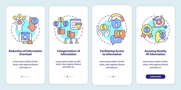 Rôles de l'écran d'application mobile d'intégration de l'industrie de l'information