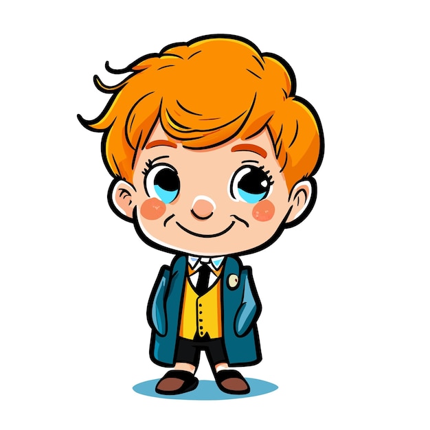 Ron Weasley Est Un Dessin Animé D'illustration Vectorielle.