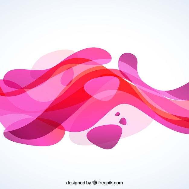 Rose Vagues De Fond En Style Abstrait