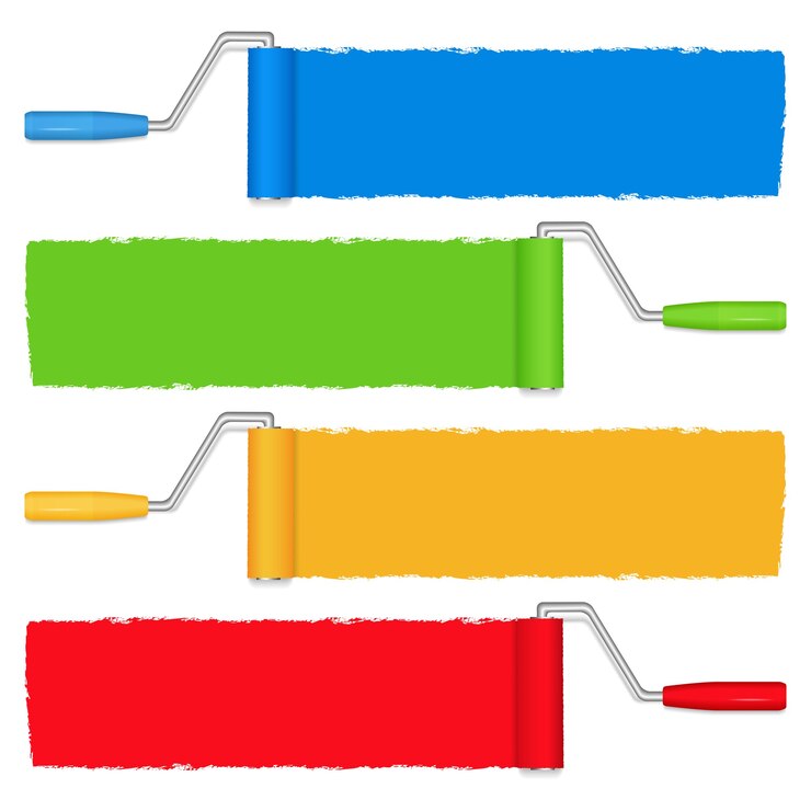 Vecteur rouleaux à peinture