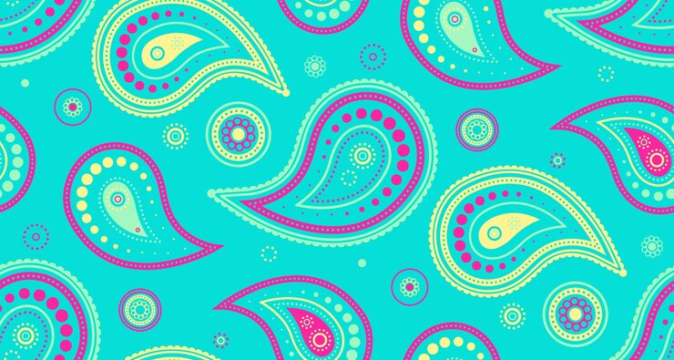 Vecteur la royauté ethnique en tant que boucle de griffon goutte de paisley un médaillon textile rare luxe à la répétition décorative