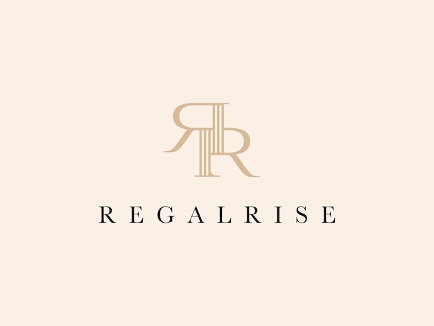 Rr Regal Rise Lady Preneur Est Un Modèle De Logo.