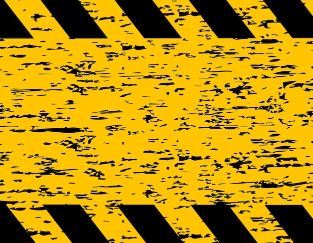 Ruban de clôture jaune et noir. Prudence et avertissement. Arrêtez-vous, ne traversez pas Danger accru.