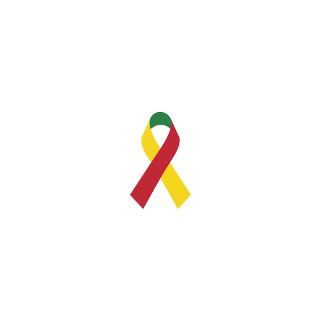 ruban de la journée mondiale du cancer avec drapeau santé
