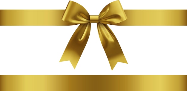 un ruban d'or avec un nœud dessus