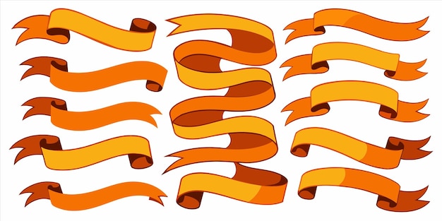 un ruban orange avec des lettres orange qui disent ruban orange