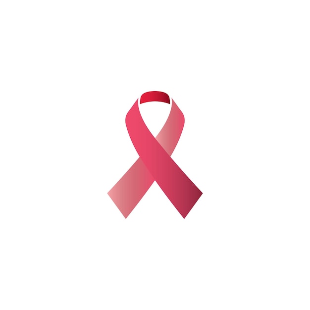 Ruban Rose Comme Symbole De L'illustration Vectorielle Du Mois De Sensibilisation Au Cancer Du Sein
