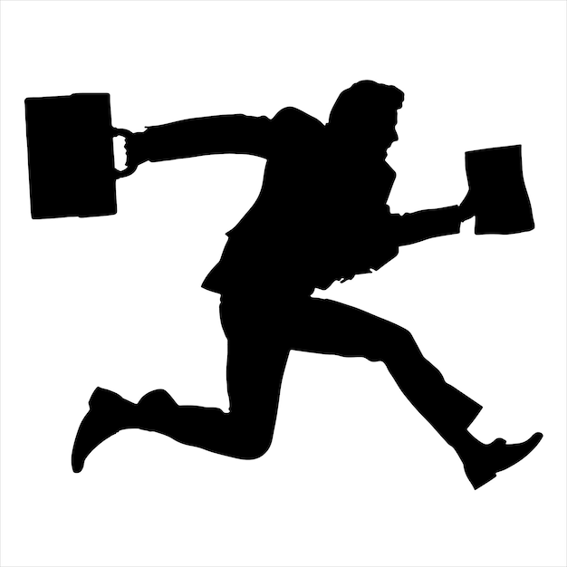 Running Man Silhouette Avec Fichier Office