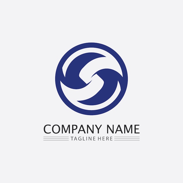 S Police Et Lettre Logo Business Corporate S Lettre Logo Design Vecteur