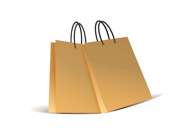 Sac à outils en papier de mock-up 3D