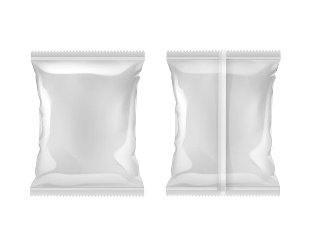 Sac En Plastique Vide Scellé Verticalement Pour Les Bords Dentelés De Conception D'emballage