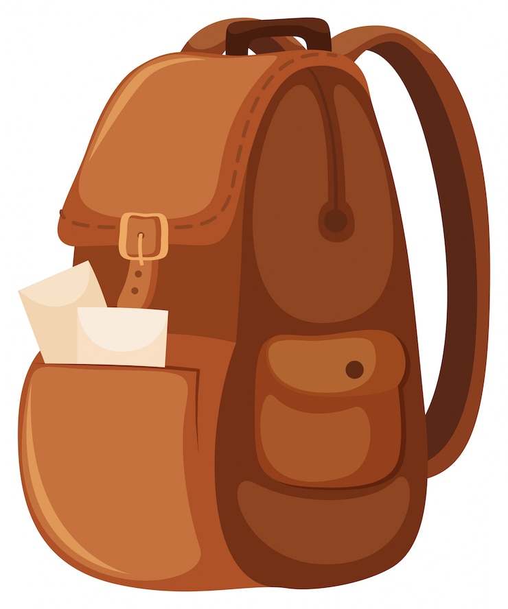 Vecteur un sac de voyage sur fond blanc